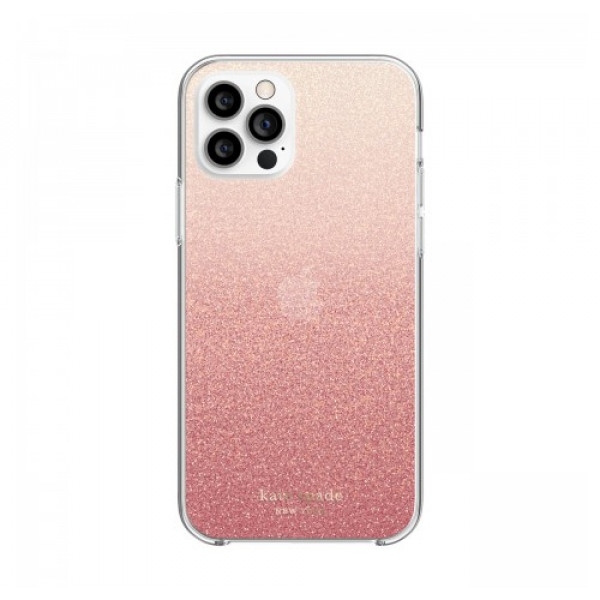 Чохол для смартфону Kate Spade New York  Protective Hardshell Case (1-PC Comold) for iPhone 12 Pro - Glitter Ombre Sunset Pink/Multi (KSIPH-153-GLOSN)