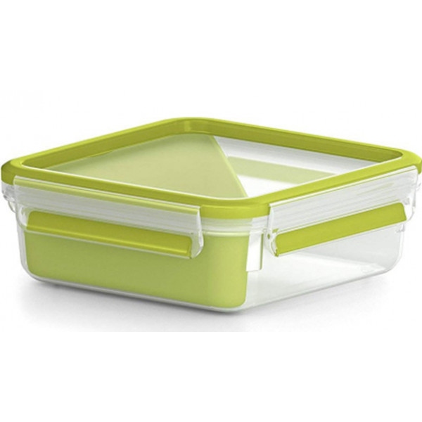 Ємність для зберігання Tefal K3100812 CLIP & GO 0,85 л, квадратний