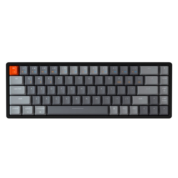 Клавіатура бездротова ігрова Keychron K6 Gateron G Pro Blue Hot-swap Aluminum Frame BT/USB-A EN/UKR, RGB (K6W2_KEYCHRON)