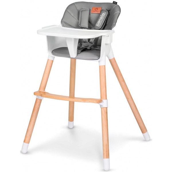 Стільчик для годування класичний Lionelo Koen Grey Stone