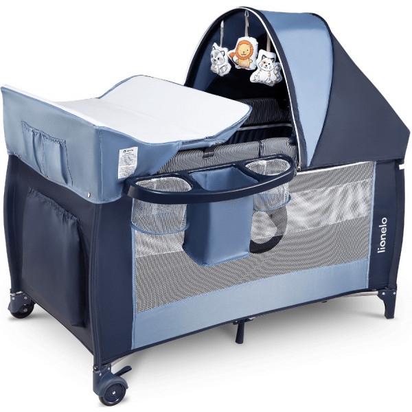 Манеж-ліжко Lionelo Sven Plus Blue Navy