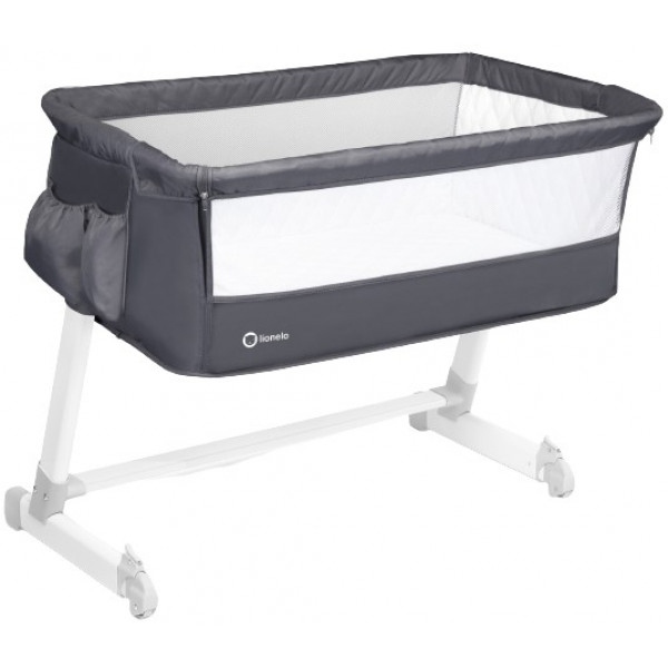 Ліжечко дитяче прямокутне Lionelo Theo Dark Grey