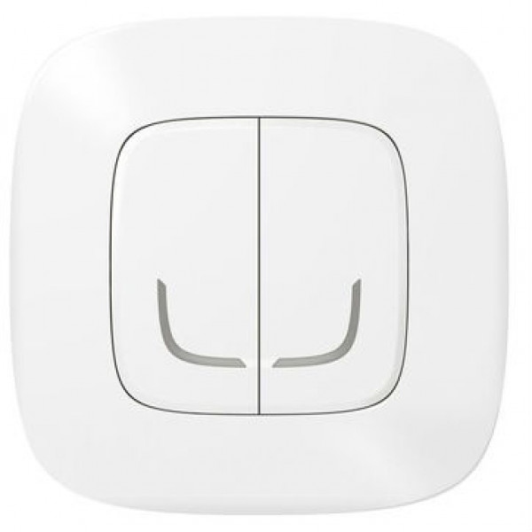 Бездротовий вимикач Legrand Valena Allure with Netatmo 2-клавішний Білий (752587)