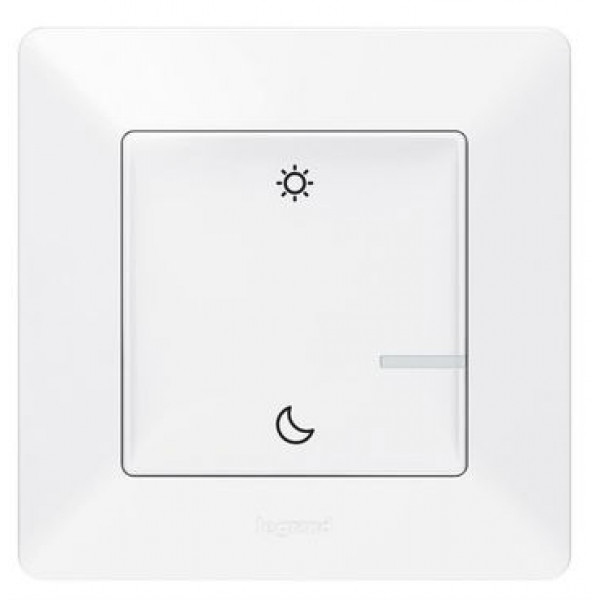 Бездротовий вимикач Legrand Valena Life with Netatmo "День/Ніч" Білий (752189)