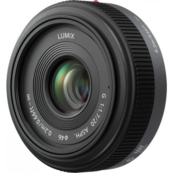 Об'єктив до фотокамери Panasonic Micro 4/3 Lens 20mm F1.7 ASPH Metal body Black (Н-Н020АЕ-К)