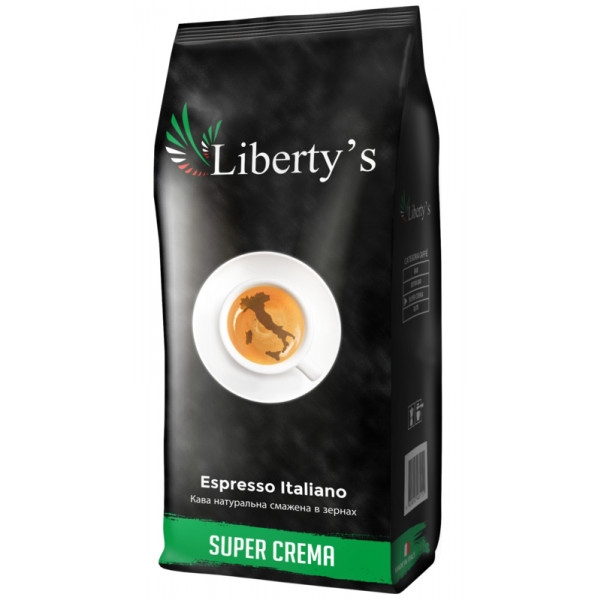 Кава в зернах Liberty`s Super Crema