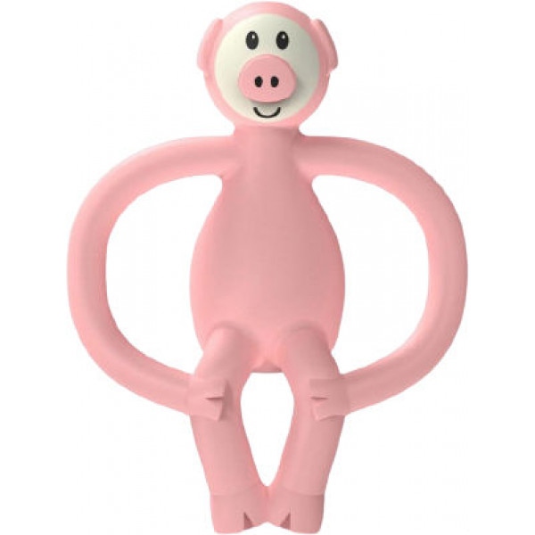 Прорізувач Matchstick Monkey Свинка, светло-розовый 11 см (MM-PG-001)
