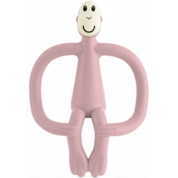 Прорізувач Matchstick Monkey Обезьянка, пудрово-розовый 10.5 см (MM-T-010)