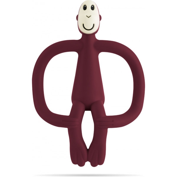 Прорізувач Matchstick Monkey Обезьянка, бордовый 10.5 см (MM-T-012)