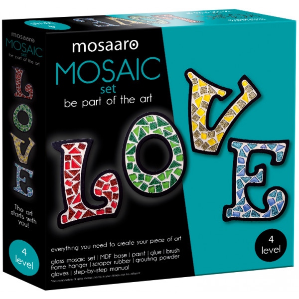 Скляна мозаїка Mosaaro LOVE. Кохання (MA4003)