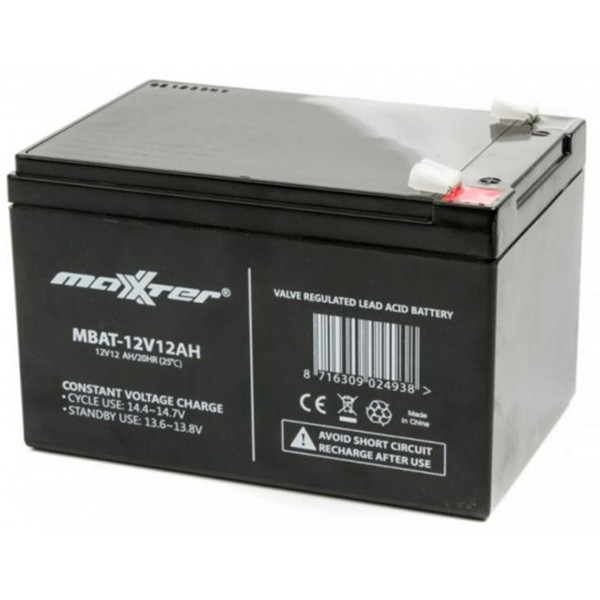 Акумулятор для ДБЖ Maxxter 12V 12AH (MBAT-12V12AH) AGM
