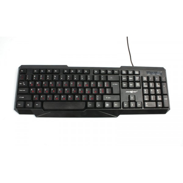 Клавіатура дротова Maxxter KB-211-U UKR/RUS Black USB