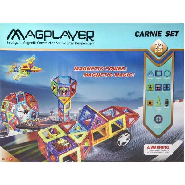 Магнітний конструктор Magkiss 72 ел. (MPB-72)