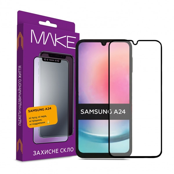 Захисне скло для смартфону MAKE FCFG Samsung A24 (MGF-SA24)