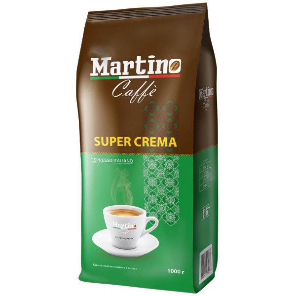 Кава в зернах Martino Сaffe Super Crema 1кг