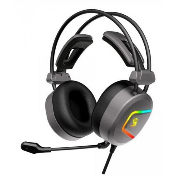 Гарнітура дротова ігрова A4tech MC750 Bloody Grey