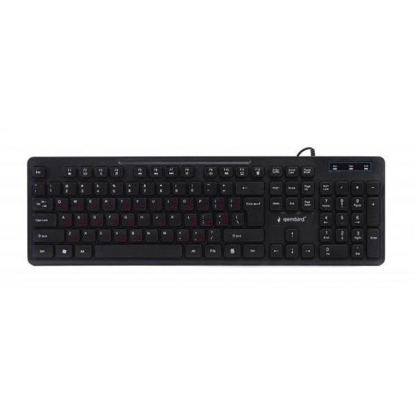 Клавіатура дротова Gembird KB-MCH-04-UA Black USB UKR