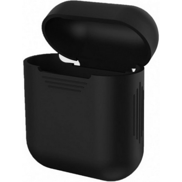 Чохол для навушників MakeFuture Apple AirPods 1/2 Silicone Black (MCL-AA1/2BK)