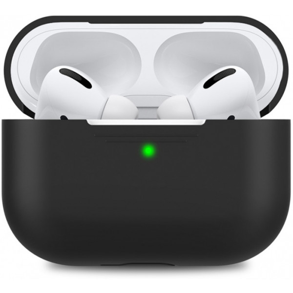 Чохол для навушників MakeFuture Apple AirPods Pro Silicone Black (MCL-AAPBK)
