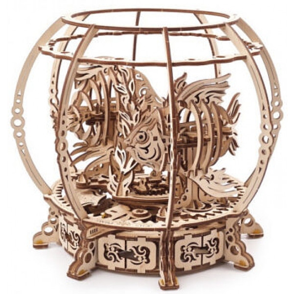 3D пазли Ugears Механічний акваріум (70155)