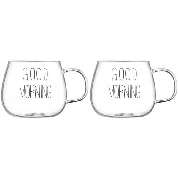 Набір чашок Ardesto Good Morning 350 мл 2 шт. (AR2635GM)
