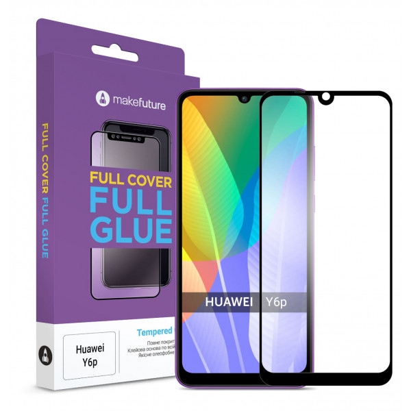 Захисне скло для смартфону MakeFuture Huawei Y6p Full Cover Full Glue (MGF-HUY6P)