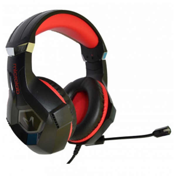 Гарнітура дротова ігрова Microlab G7 Black+Red