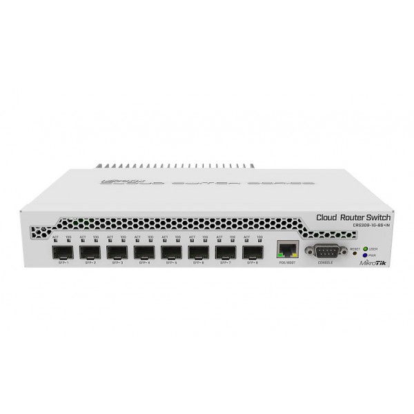 Коммутатор локальної мережі (Switch) MikroTik CRS309-1G-8S+IN