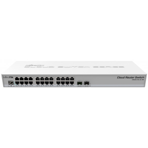 Коммутатор локальної мережі (Switch) MikroTik CRS326-24G-2S+RM