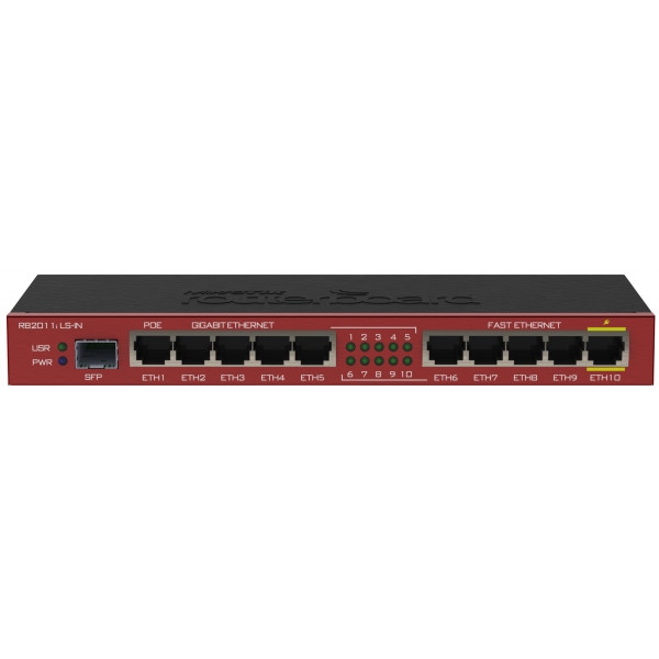 Коммутатор локальної мережі (Switch) MikroTik RB2011ILS-IN