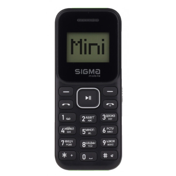 Мобільний телефон Sigma mobile X-style 14 Mini Dual Sim Black/Green
