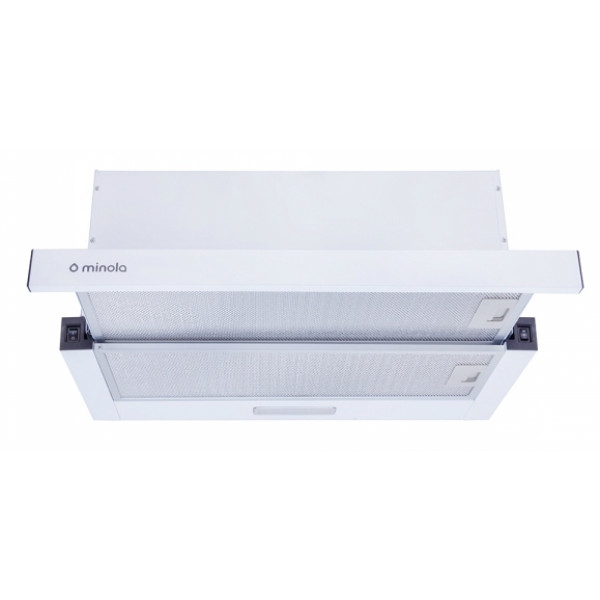 Витяжка вбудована Minola HTL 6714 WH 1100 LED