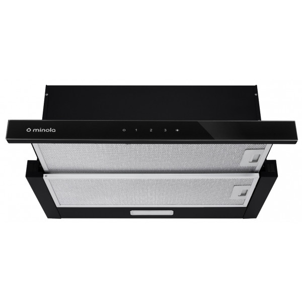 Витяжка вбудована Minola HTLS 6734 BL 1100 LED GLASS