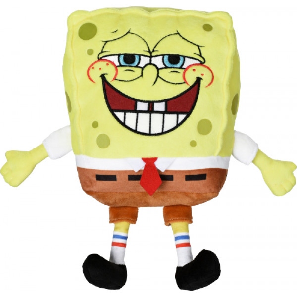 М'яка іграшка герой Sponge Bob Exsqueeze Me Plush SpongeBob Fart зі звуком (EU690902)