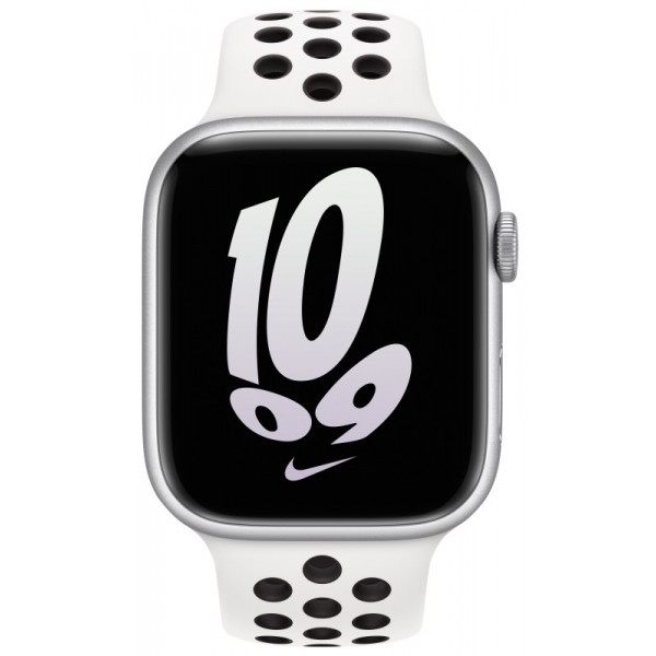 Ремінець для смарт-годинника Apple 45mm Summit White/Black Nike Sport Band