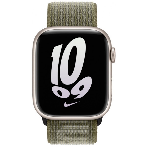 Ремінець для смарт-годинника Apple 45mm Sequoia/Pure Platinum Nike Sport Loop