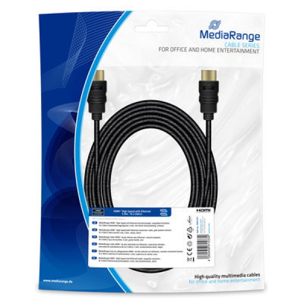 Кабель HDMI MediaRange HDMI-HDMI 5m (MRCS211)