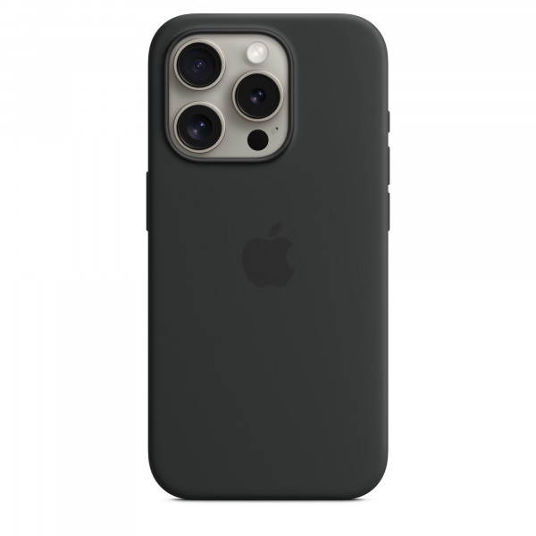 Чохол для смартфону Apple Silicone Case with MagSafe iPhone 15 Pro Black (MT1A3)