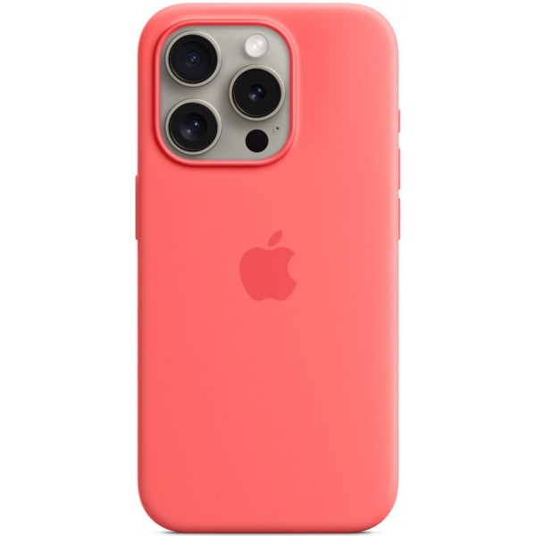 Чохол для смартфону Apple Silicone Case with MagSafe iPhone 15 Pro Guava (MT1G3)