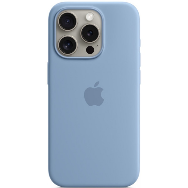 Чохол для смартфону Apple Silicone Case with MagSafe iPhone 15 Pro Winter Blue (MT1L3)