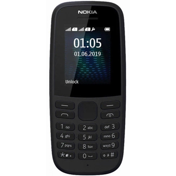Мобільний телефон Nokia 105 2019 Single Sim Black без з/п