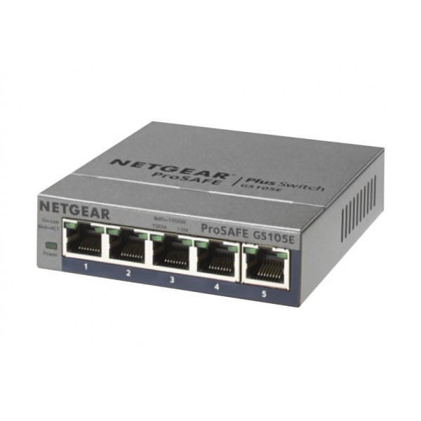 Коммутатор локальної мережі (Switch) Netgear GS105E-200PES