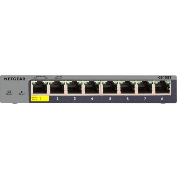 Коммутатор локальної мережі (Switch) Netgear GS108T-300PES