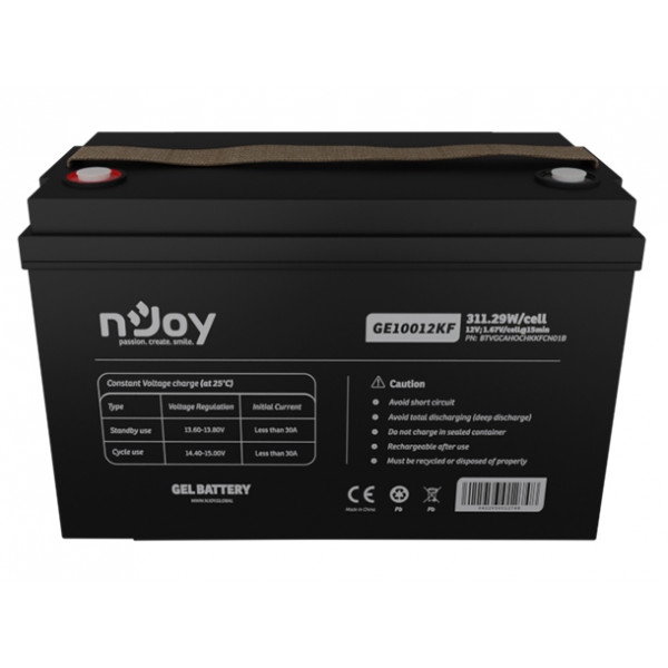 Акумулятор для ДБЖ Njoy GE10012KF 12V 100AH (BTVGCAHOCHKKFCN01B) GEL