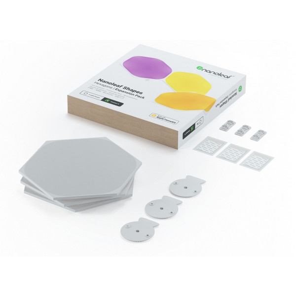 Світлодіодний світильник Nanoleaf Shapes Hexagons Expansion Pack Умные панели 3 шт. (NL42-0001HX-3PK)