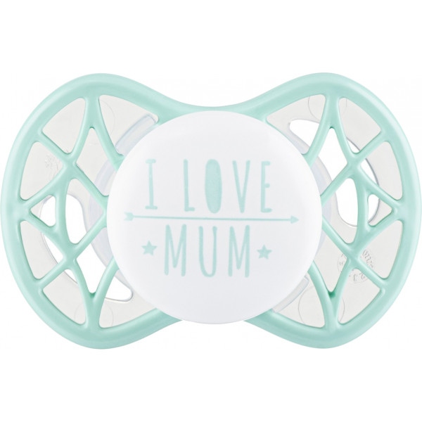 Ортодонтична пустушка Nuvita Air55 Cool 0m + "I Love Mum" М'ятний (NV7064SG)