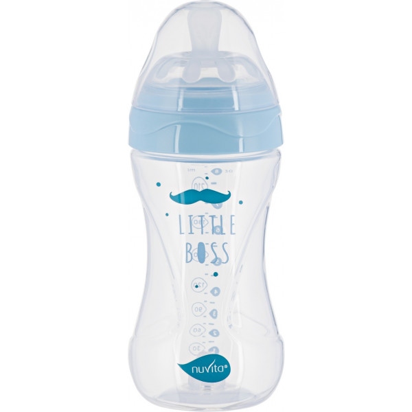 Пляшка для годування Nuvita Антиколікова Mimic Collection 250 мл Blue (NV6031AZZURO)