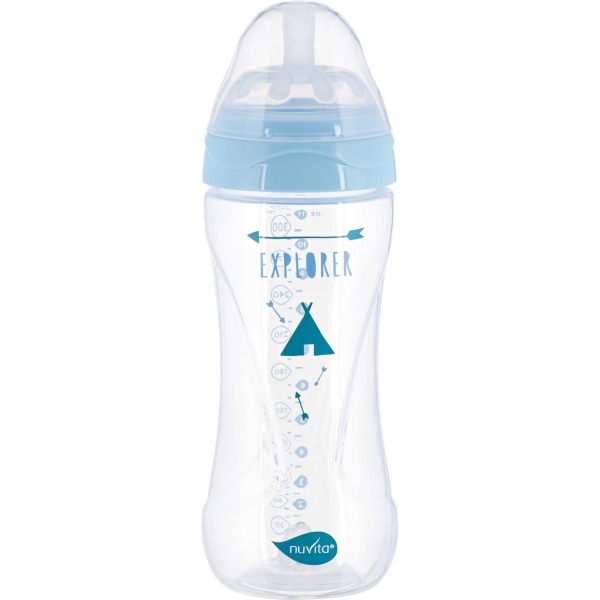 Пляшка для годування Nuvita Антиколікова Mimic Collection 330 мл Blue (NV6051AZZURO)