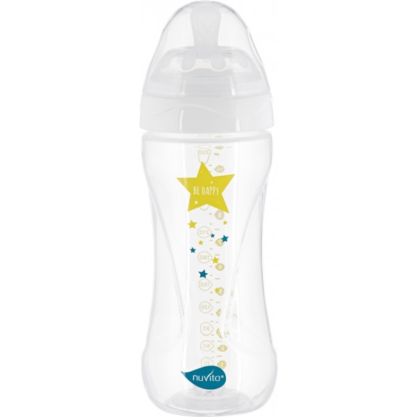 Пляшка для годування Nuvita Антиколікова Mimic Collection 330 мл White (NV6051BIANCO)