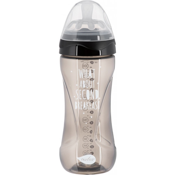 Пляшка для годування Nuvita Антиколікова Mimic Cool 330 мл Black (NV6052BLACK)